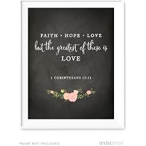 Amazon.com : Andaz Press Biblical Wedding Love Quote Wall Art ...