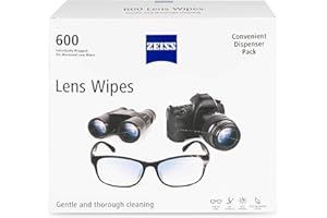 ZEISS Pre-Moistened Lens Cleaning Wipes, 600 Count
