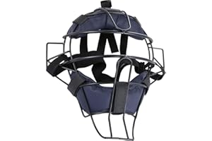Baseball Fielder's Mask Baseball Head Guard Mask Lightweight Baseball Catcher Helmet Adjustable Soft Padded Softball Face Pro