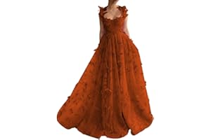 YUAOHUANG Corset Long Tulle Prom Dresses Butterfly Prom Dress for Women Lace Applique Fairy Ball Gown Butterfly Gowns
