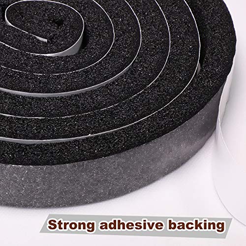 Yotache Open Cell Foam Air Conditioner WeatherStrip Seal Tape 2 X 1 Inch, Thick Adhesive with