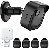 Wall Mount for Blink Outdoor 4/Outdoor 2K Camera, Blink Sync Module Mount | 4 Pack Weatherproof Protective Covers, 360 Degree Adjustable Mounting, Perfect View Angle for Camera System, Black