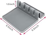 Koksi Utensil Rest 2 Pack - Silicone Spoon Holder, Heat Resistant, BPA-Free view 6
