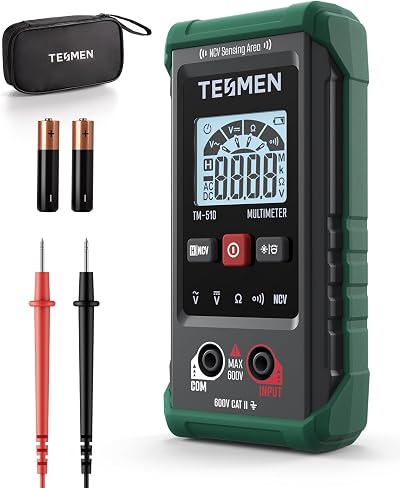 TESMEN TM-510 Digital Multimeter 4000 Counts Auto-Ranging Non-Contact V