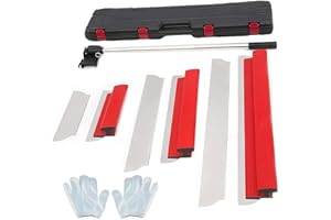 Drywall Skimming Blade Set, Stainless Steel 11.8",19.7",31.5" Skimming Blades with Extension Handle Pole, Professional Drywal