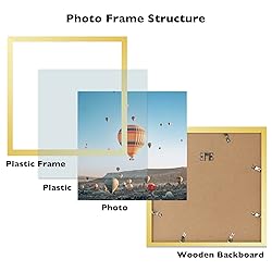 JCJMY 10x10 Picture Frame Gold for Wall