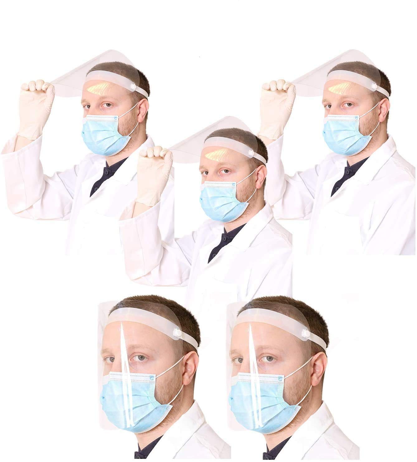 LOVETRENDS Protective Visor Anti Droplet Dust-Proof Protect Transparent Covering Visor Shield (5)