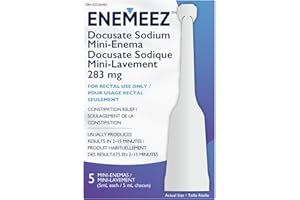 Enemeez Docusate Sodium Mini-Enema 283 mg, 5 Count, Canada DIN 02526492