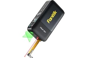 Fanttik A10 Apex 3-in-1 Digital Laser Tape Measure with HD Color Display, 165Ft Rechargeable Laser Measurement & 32Ft Green Cross Line Laser & 9.8Ft Tape, 6 Units, for Distance/Area/Volume/Leveling