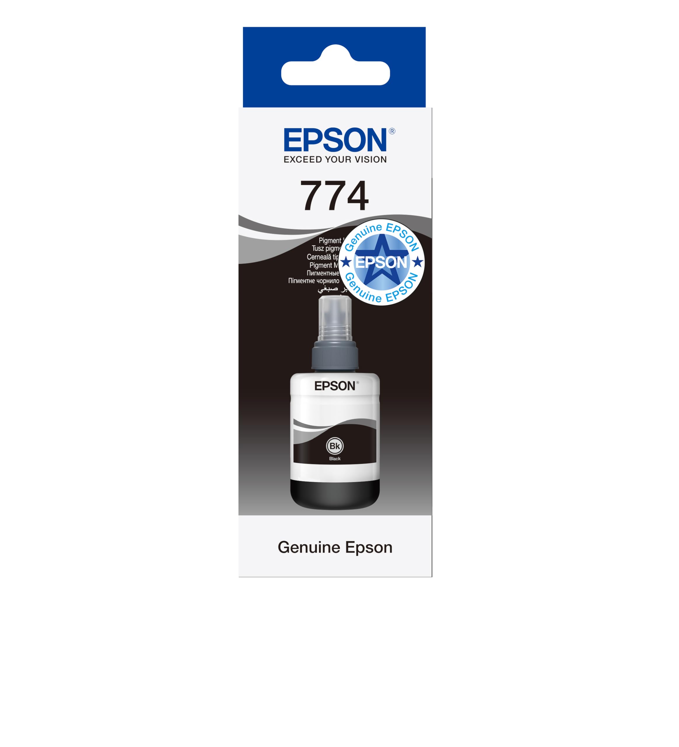 Epson T7741 140 ml Original Ink Eco Tank, Black, Genuine