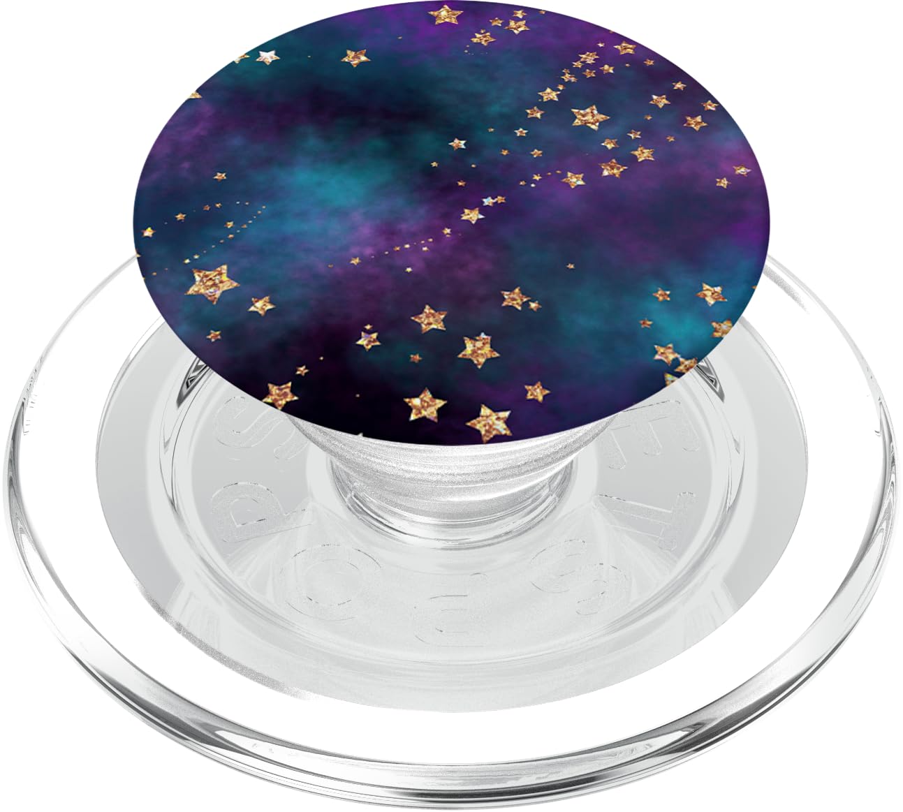Galaxy Space in Blue Green Yellow Cyan Purple Pink AEHP666 PopSockets PopGrip for MagSafe