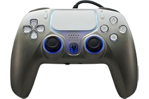 DOYO Wired Gaming Controller for PlayStation 5, PS4, PC/Steam, Turbo & Linear Hall-effect Trigger, Dual Vibration, 3.5mm Audi