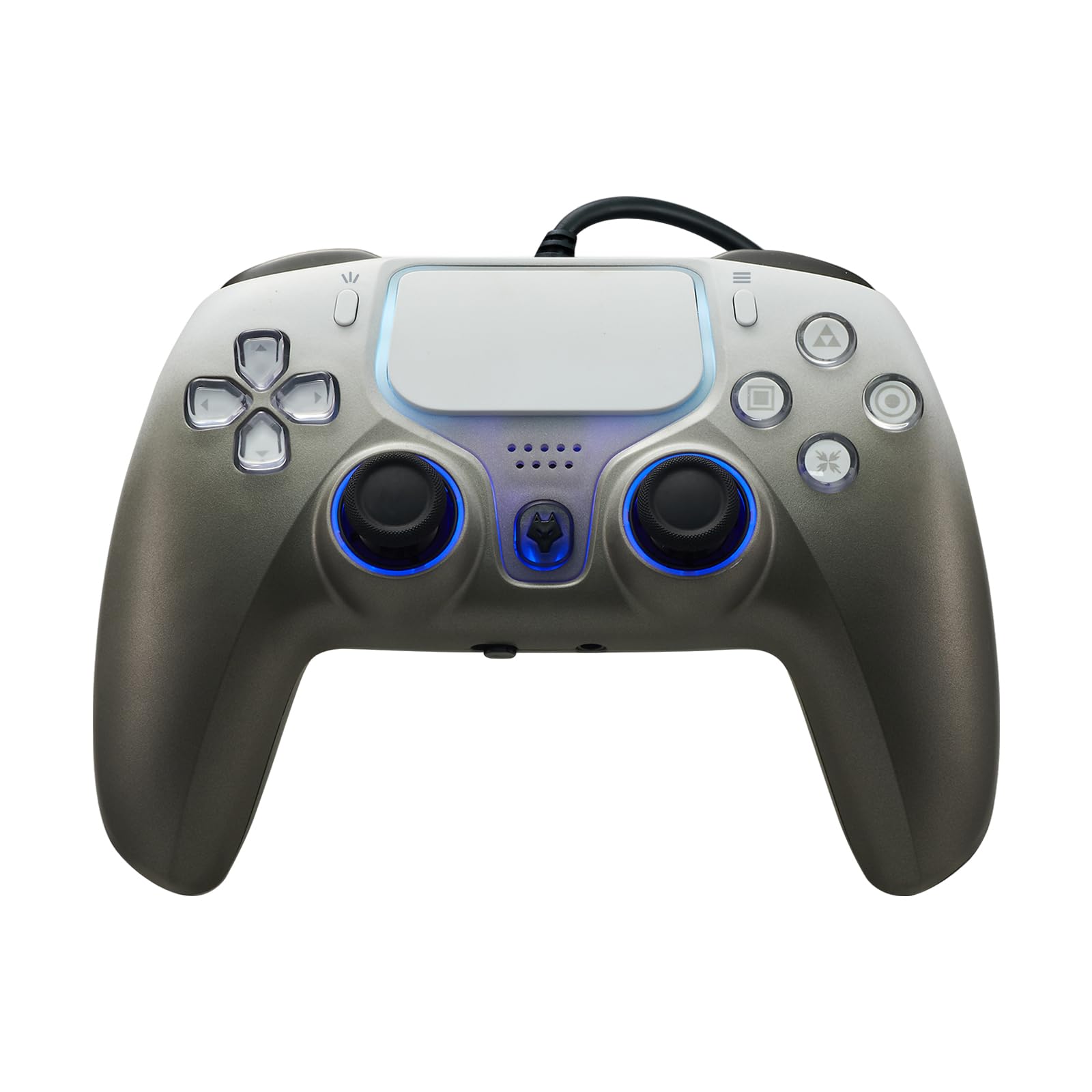 DOYO Wired Controller for PlayStation 5, PS5, PC, PS4, USB Gamepad Joystick for Windows 7/8/10, Laptop, Steam - Dual Vibration, Turbo, Hall Effect Trigger, 6 Axis Gyro Sensor, 3.5mm Audio Jack