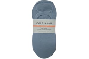 Combed Cotton Women's Liner Socks with Reinforced Seam and Non-Slip Heel Compatible with Cole Haan - 10 Pairs