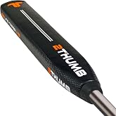 2 Thumb OG Taper Lite 43 Golf Putter Grip | Plastic Textured Grip for Putter Clubs | Lightweight and Comfortable Grip Handling | W-43mm x D-28mm - Black