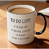 Mecai Funny to do list mug-11 OZ coffee tea cup, Funny Birthday Christmas Gift Ideas for Men Coworkers,Dad and Mom, Husband or Wife, Boyfriend and Girlfriend