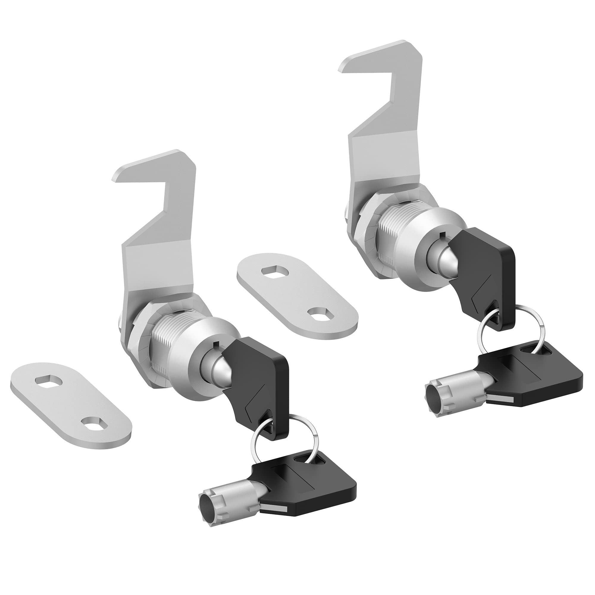 Photo 1 of inBovoga 2 Pack Tool Box Locks, Hook Cam, Tubular Cam Lock 5/8" Keyed Alike, Toolbox Locks with Keys, Secure Your Drawer Mailbox RV Storage Door Cabinet Lock, Zinc Alloy