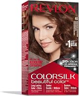 Revlon Colorsilk Hair Dye 46 Medium Golden Auburn Permanent Ammonia Free Keratin