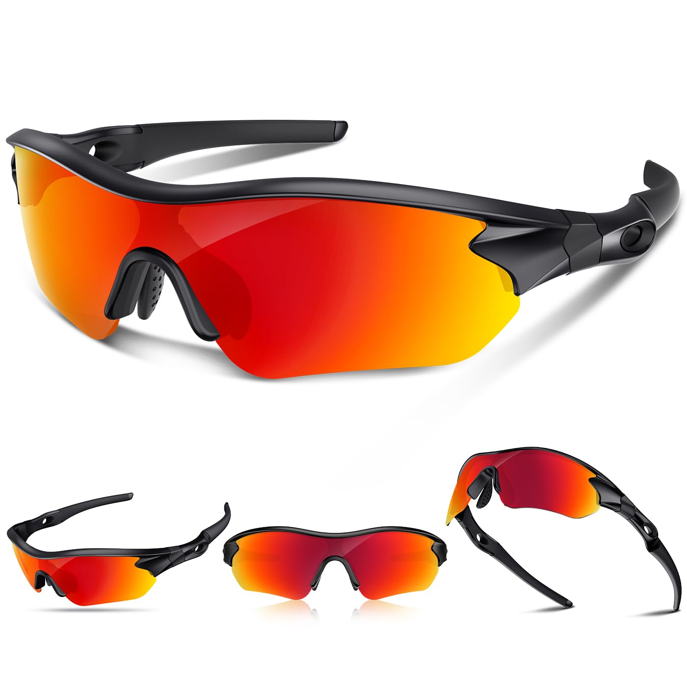 Sport Sunglasses for Men Women Baseball Cycling Golf Tennis Buy Kanon Golf/Baseball Sunglasses Online | Shop Now at  main image 4
