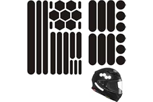 Reflective Tape Set - 34 Ultra-Thin Black Reflective Stickers, Waterproof, Scratch-Resistant, High Visibility for Night Safet