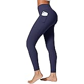 BRXL One Size Fits Most Lycra Workout Leggings with Pockets for Women Scrunch Butt Stretchy High Waist Athletic Gym Yoga