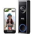 eufy Video Doorbell Camera C31, 2K FHD Battery or Hardwire Powered(16~24V), Easy to Install, Quick-Release Battery, Live Video Call, 24/7 Recording(Wired), Human & Motion Detection, No Monthly Fee