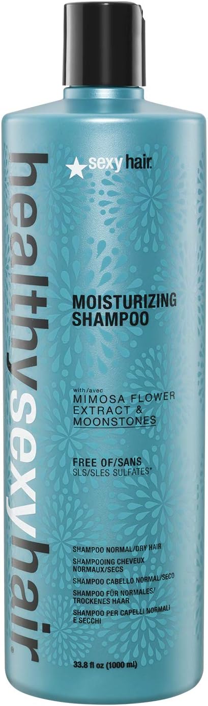Sexy Hair Healthy Sexy Moisturizing Shampoo, 1000 ml, GREEN, 1 l (Pack of 1)