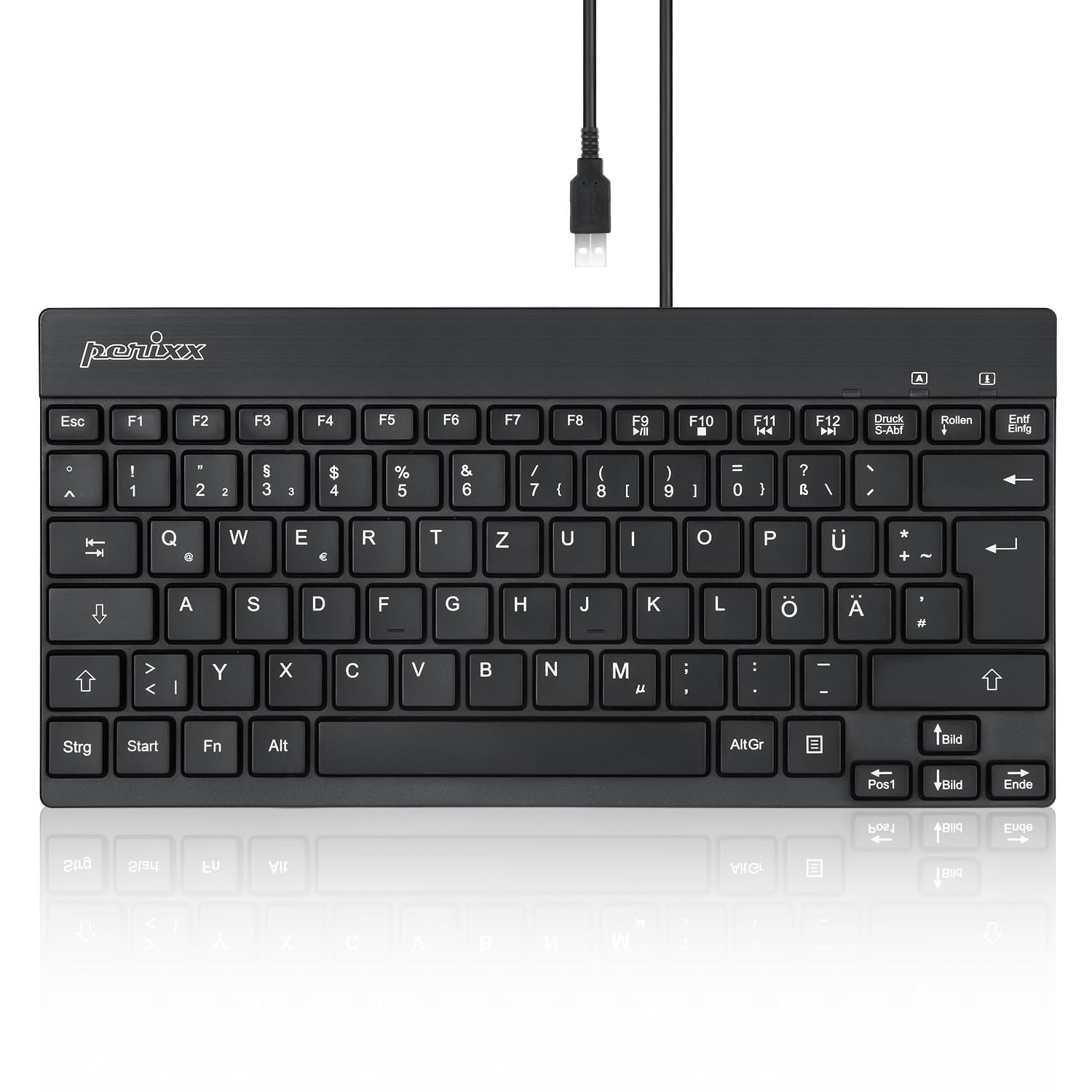 Perixx PERIBOARD-426 Wired USB Mini Keyboard with Flat Keys 11666