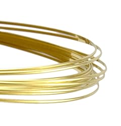 Half Round Brass Wire Dead Soft 25 Ft Coil - Made