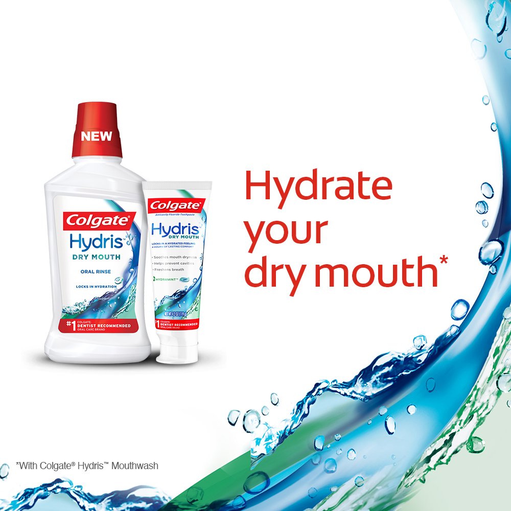 Colgate Hydris Dry Mouth Mouthwash and Dry Mouth Toothpaste Pack Buy