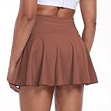 Girls Tennis Skirt with Built-in Shorts Women