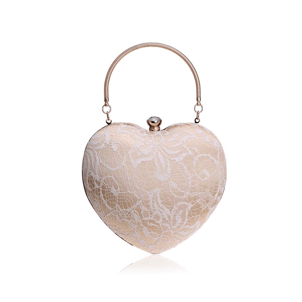 NICOLE & DORIS Women Evening Bag Banquet Bag Exquisit Evening cluth Hand Purse for Party Lace Satin Bags for Wedding Chain Bag