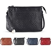 VILENCA HOLLAND Genuine Leather Crossbody Sling Bag for Women - Trendy Casual Office Bag with Adjustable Strap