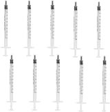 Karjiaja 10Pcs 1ml Plastic Syringes No Needle Reusable Sterile 1ml Syringe view 1
