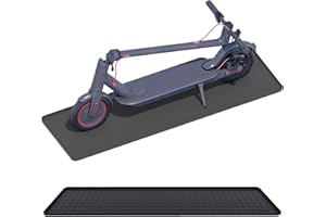 SEIRI Floor Protection Mat for Electric Scooter | 48" x 15" in | Waterproof, Non-Slip, Durable, Easy Clean | Protects Floor from Dirt, Scratches, Moisture | Perfect for Home, Office, Garage (Dark Gray)