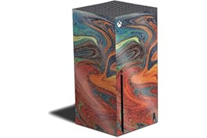 MIGHTY SKINS MightySkins Glossy Glitter Skin Compatible with Xbox Series X - Lava Water | Protective, Durable High-Gloss Glitter Finish | Easy to Apply and Change Styles | Made in The USA (GL-MIXBSERX-Lava Water)