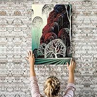 Canvas Wall Art Abstract Tree Canvas Prints Home Artwork Decoration for Living Room,Bedroom - 12x18 inches