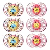Tommee Tippee Closer to Nature Fun Style Soothie Baby Pacifier, 6-18 Months - Unisex, 6 Pack