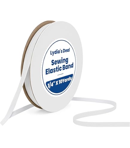 Dritz 9385N Elastico Intrecciato In Cotone Per Costumi Da Bagno, Naturale, Largo 6mm E Lungo 2,7 Metri