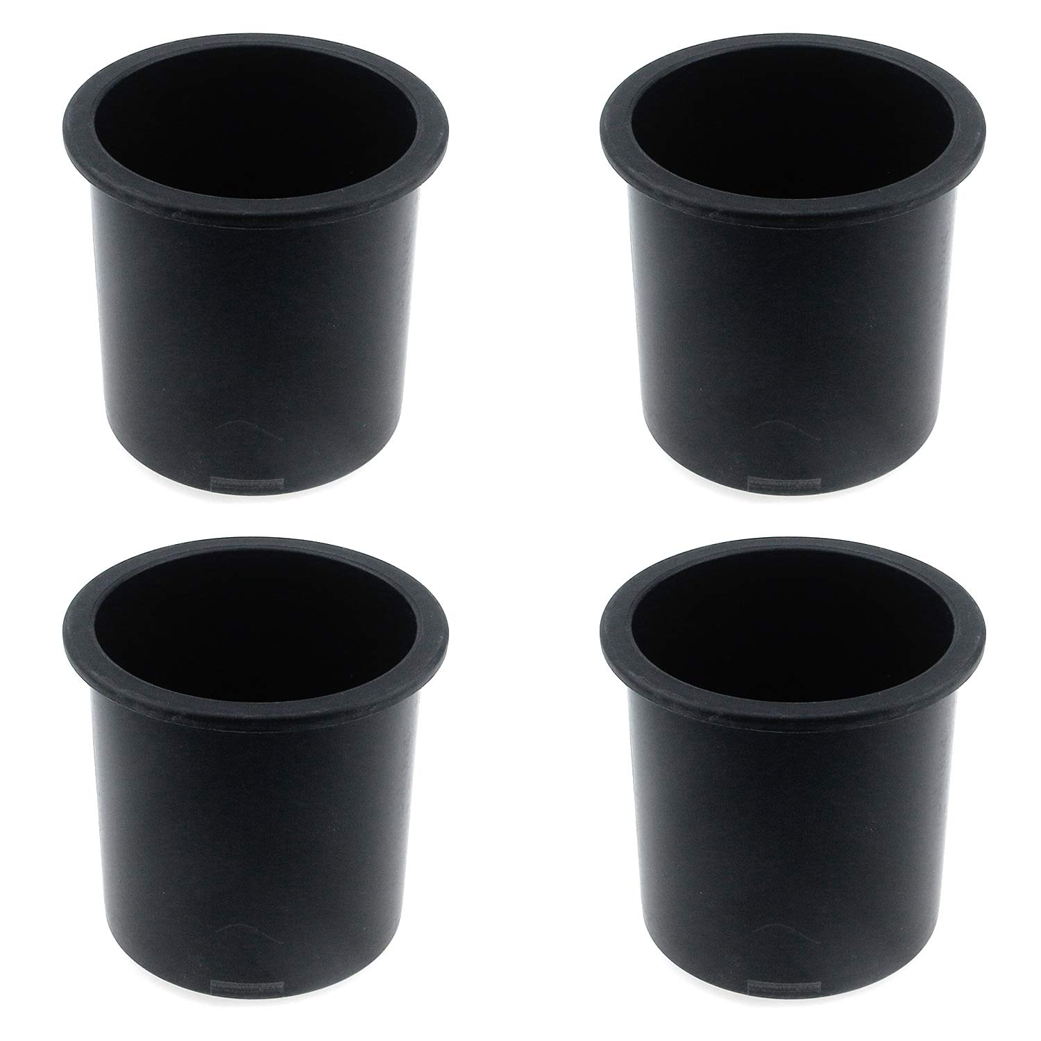 Quluxe Sofa Cup Holder, The Ultimate Anti-Spill Couch Coaster Holder Plastic Drink Holder for Your Sofa or Car - Black (Pack of 4)