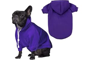 PICKUPIK Blank Dog Sweatshirt Pet Hoodie for Medium Dogs Doggie Clothes