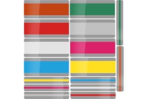 eggigi 16Pcs Guided Reading Strips Colored Overlay Dyslexia Tools, Dyslexia Reading Tools for Kids with 2 Sizes, ADHD & Visua