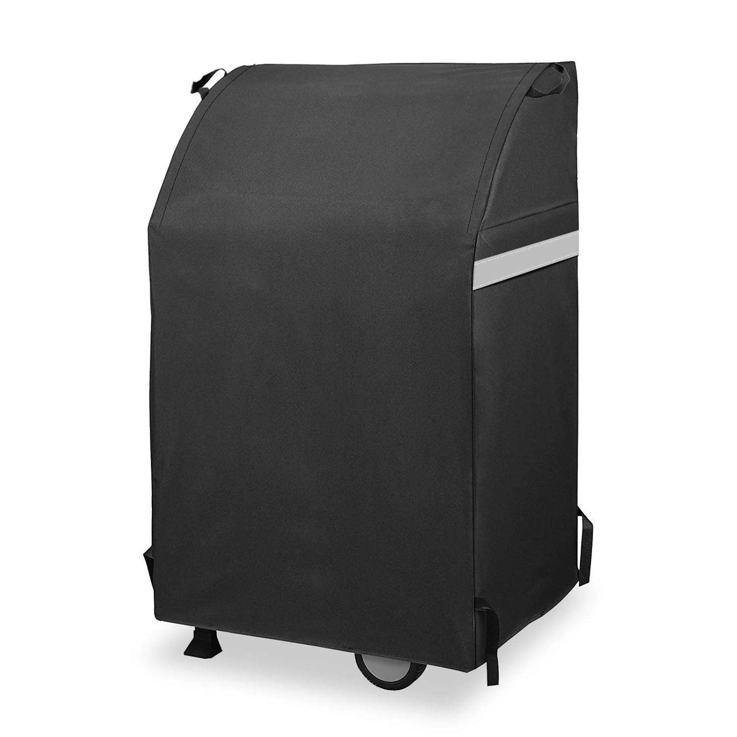 Grisun 2 Burners Gas Grill Cover, 32 Inch Width, Heavy Duty Waterproof, Fade Resistant BBQ Grill Cover for Collapsed Side Tables Weber Charbroil Nexgrill Brinkmann, All Weather Protection