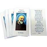 Westmon Works St Pio Holy Card Bulk Pack Thicker Cards with Saint Image and Padre Pios Prayer on Back Made in the USA, Set of 10