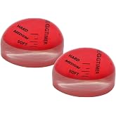 Gadgetime USA Egg Timer for Boiling Eggs (2 pcs) - Color Changing Indicator for Hard or Soft Boiled Eggs - Perfect Timer that Goes in Water &amp; Changes Colors When Done - Egg Thermometer - No BPA