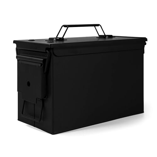 GUGULUZA Metal Ammo Can 30/50 Cal, Lockable Bullet Storage Case ...