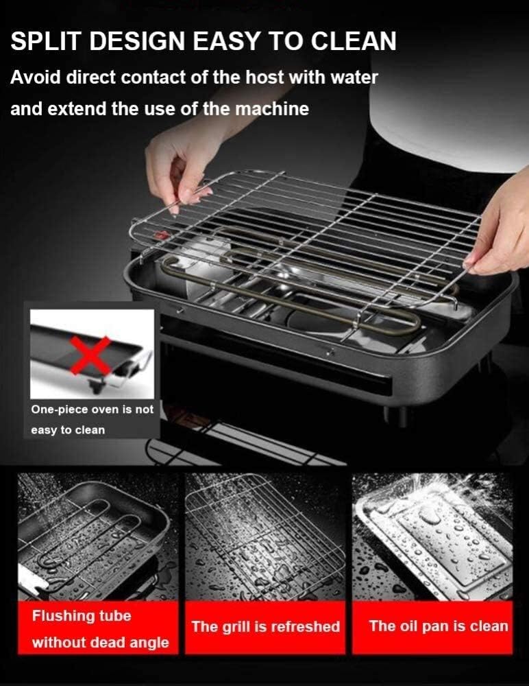 review Electric Table Top Teppanyaki Grill Griddle Indoor/Outdoor Hotplate Cooker Grill Table Hot BBQ Plate for Kitchen Dinner Party Camping Festival Cooking YZPDD