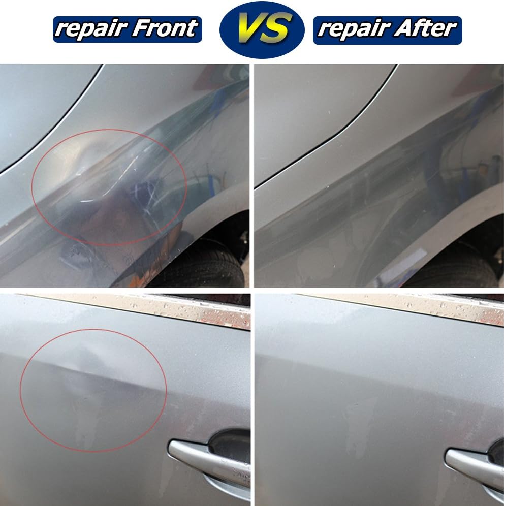 Amazon 車の凹み直し ブリッジ型引っ張り工具 板金屋要らず デントリペアツール グルー接合 バキュームリフター 本体 タブ グルーガン グルースティック 23pcs ボディ フェンダー補修ツール 車 バイク