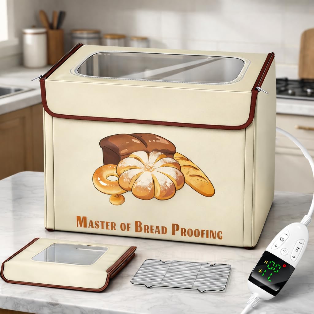 Bread Proofing Rack Image Wnfou Bread Proofing Box with 3-Sided Heating, Electric Dough Proofer ...