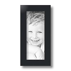 ArtToFrames 4x10 Inch Black Picture Frame, This